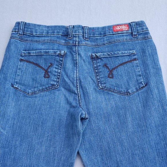 Parasuco 2016 jeans women's size 32 /31 denim blue colour western bootcut denim - Picture 4 of 14